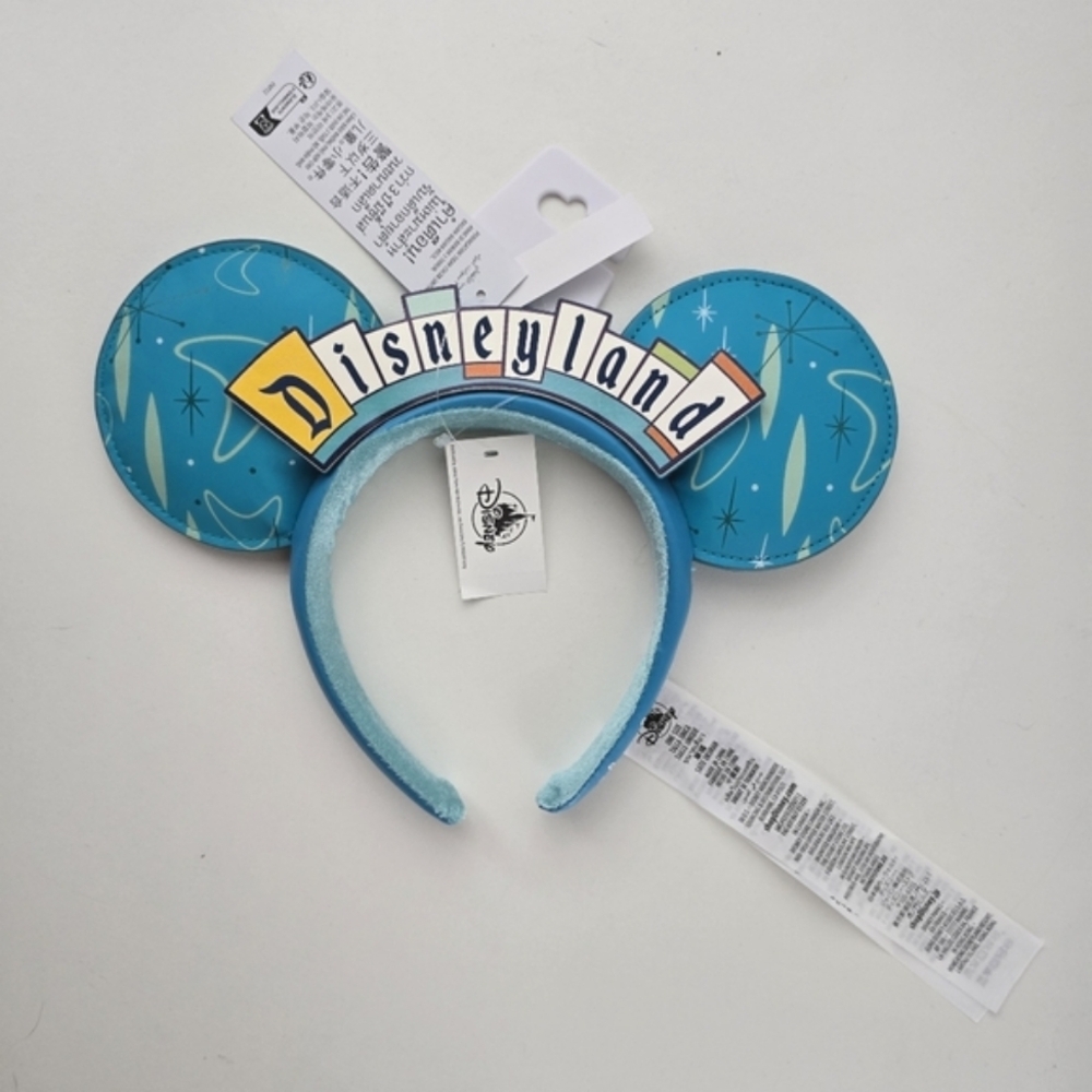 NWT Disneyland Tommorowland Retro Disney Mickey Ears Blue Galactic - Picture 3 of 14